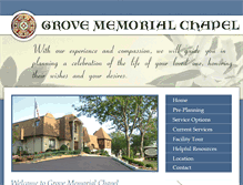 Tablet Screenshot of grovememorialchapel.com